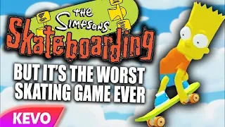 Simpsons Skateboarding but it's the worst skating game ever