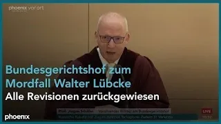 Bundesgerichtshof: Urteil im Revisionsprozess im Mordfall Walter Lübcke am 25.08.2022
