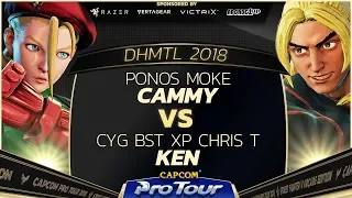 Ponos Moke (Cammy) vs CYG BST XP Chris T (Ken/Akuma) - DH Montreal 2018 Pools - SFV - CPT 2018