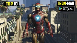TOP 10 IRON-MAN GAMES FOR ANDROID 2021 | TOP 10 HIGH GRAPHICS IRON-MAN | GAMES FOR ANDROID