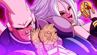 Three Idiots VS Super Buu (Hit Absorbed) & Majin 21