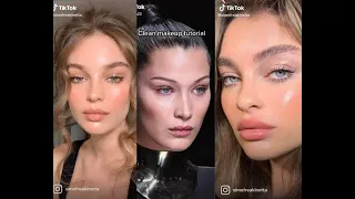 CLEAN GIRL MAKEUP 💙 TIKTOK COMPILATION PART １✨