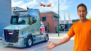 FLYING TO HOLLAND TO COLLECT A BRAND NEW SCANIA T-CAB | #truckertim