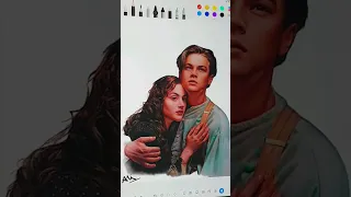 This drawing of Rose and Jack from Titanic ❤ is going viral #ytshorts