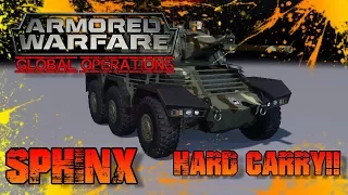 Armored Warfare Global Operations-Sphinx hard carry!!