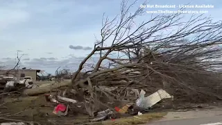 Tornado Damage to Nursing Home in Monette Arkansas from HUGE Tornado on 12/10/21