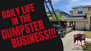 Dumpster Rental Business! Let's pick up a 20 yard dumpster.