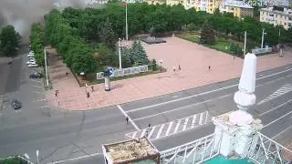 Авиаудар по Луганску, обстрел площади Луганска. 02.06 Lugansk bomb ОГА