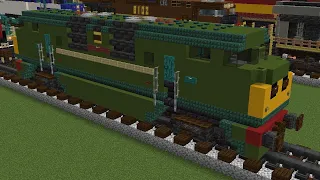 Minecraft British Rail Class 42 Warship Locomotive Tutorial. D832 Onslaught