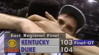 Christian Laettner's shot sinks Kentucky in 1992 Elite Eight