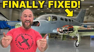 NEW Elevator Cable INSTALLED on The Free Abandoned Airplane !