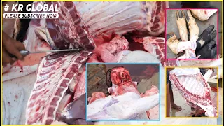 Cow Cutting & Processing in Under 10 Minutes | Super Fast Butcher | Amazing cow cutting skill | P #8