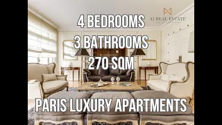 Luxury Paris Living: Explore 270sqm Apartment with 4 Bedrooms