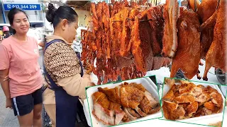 Most Juicy Roasted Ducks, Roast Pork Belly & Braised Pork Master - Cambodian Street Food