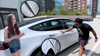 She crashed my Tesla 😢