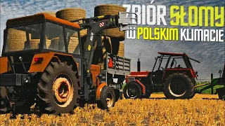 ✓ PRASOWANIE & ZBIÓR SŁOMY W POLSKIM KLIMACIE 🌾 (FS19)            🚜 C360 VS 22 BELKI ✓