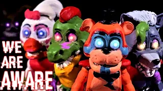 ⚠️ FNAF Song: "We Are Aware" by Dolvondo ft. CG5 (Security Breach LEGO | Stop Motion Animation) ⚠️