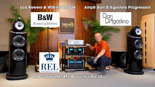 Ampli Dan D'Agostino Progression + Loa B&W 802 D4 + Subwoofer REL Acoustics No.32