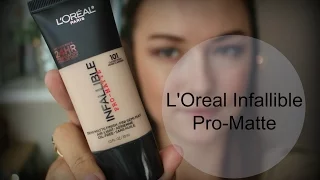 ОБЗОР, ТЕСТ ДРАЙВ: L'oréal Paris Infallible Pro‑Matte Foundation