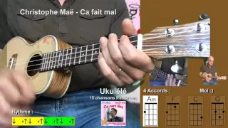 15 chansons françaises - 4 Accords Magiques Am F C G [Tuto Ukulélé Facile Terafab]
