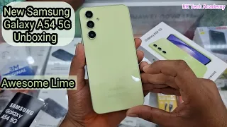 New Samsung Galaxy A54 5G Unboxing ( Awesome Lime ) 💚