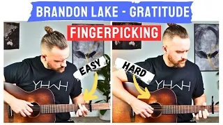 Brandon Lake - GRATITUDE - Finger-picking tutorial (two ways)