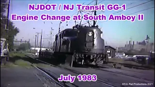 NJ Transit GG-1 Engine Change at South Amboy II | July 1983