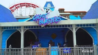 [4K] Ghost Blasters An Interactive, Black Light Dark Ride at Santa Cruz Beach Boardwalk
