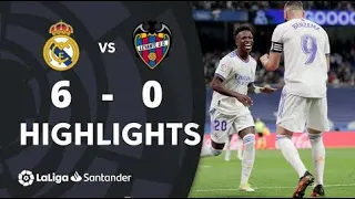 Real Madrid vs Levante 6-0 La Liga 2022 All Goals And Extended Highlights