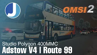 Back On The Adstow Route 99 | OMSI 2 | The Adstow Project | Studio Polygon 400 MMC