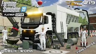 VACCUM CLEANER TRUCK IN ACTION - DIGGING OUT PIPES | Public Work | Farming Simulator 22 | Episode 19