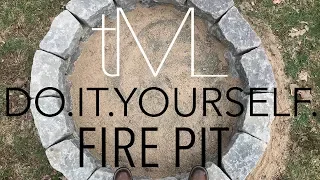 1 Hour DIY Fire Pit | Build a Fire Ring With The Making Life