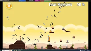 Angry Birds 2009 Speedrun (Poached Eggs, Level 1, Part 3, Mighty Eagle) in 00:00:09,330