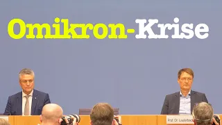 Corona-Lage mit Karl Lauterbach (SPD) & Lothar Wieler (RKI) | BPK 16. Dezember 2021