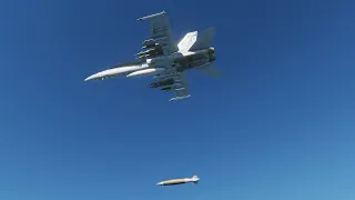 DCS F/A-18C Hornet: прицельный контейнер и бомбы JDAM по нескольким целям.