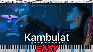 Kambulat — Привет (кавер на пианино + ноты) EASY