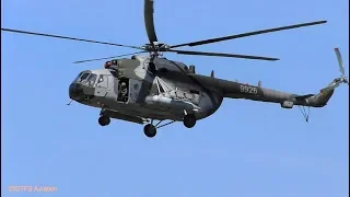 Czech AF Mil MI-35 HIND and Mil MI-171 Helicopters Arrival at De Kooy/Den Helder Airport (EHKD)