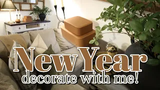 NEW YEAR NEUTRAL & WARM DECORATE WITH ME | New home decor refresh!