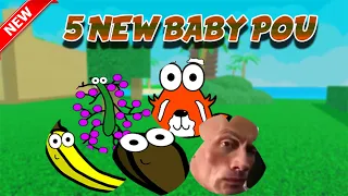 How To Get 5 NEW BADGES in Find The Baby Pou - UPDATE