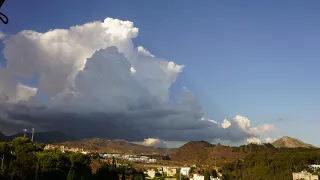 Timelapse - Tormenta formándose sobre el PN de Los Montes de Málaga - 15-9-2021