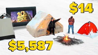 We Tested Expensive VS Cheap Winter Camping