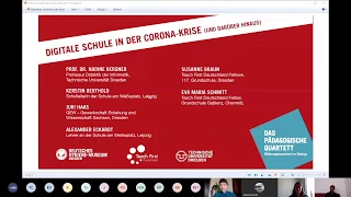 Pädagogisches Quartett Online - Digitale Schule in der Corona-Krise (und darüber hinaus)