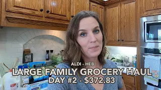 April Once-a-Month ALDI Grocery Haul + HEB