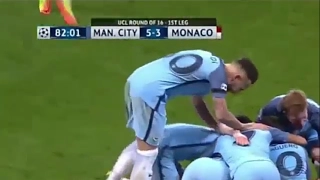 Manchester city vs monaco 5-3 (ucl2016-17 round of 16) all goals and highlight's 21/02/2017