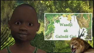 Blague en wolof (+ sous titrage en français) - Yoro Mayé Ak Gaïndé Gui: L'homme et le lion