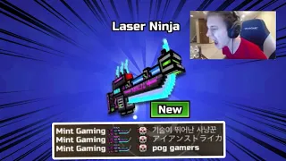 I did NOT Expect This! | Laser Ninja DAMAGE TEST + Review | Pixel Gun 3D Meme edit