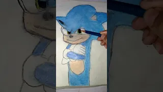 how to draw Sonic the hedgehog easy||#Sonic the hedgehog #supersonic