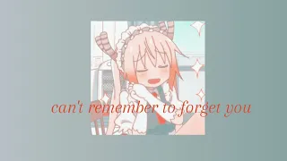 Can't remember to forget you (sped up version) 1 hour loop