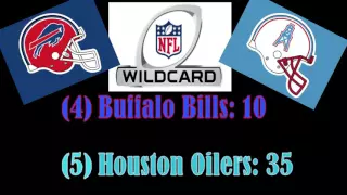 "The Comeback" Houston Oilers @ Buffalo Bills: 1993 AFC Wildcard