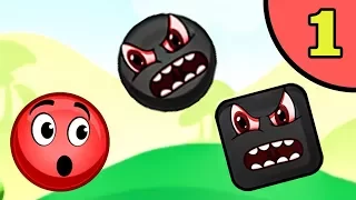 Несносный красный шар. Покатушки #1. Мультик ИГРА Red Ball Roll на Игрули TV